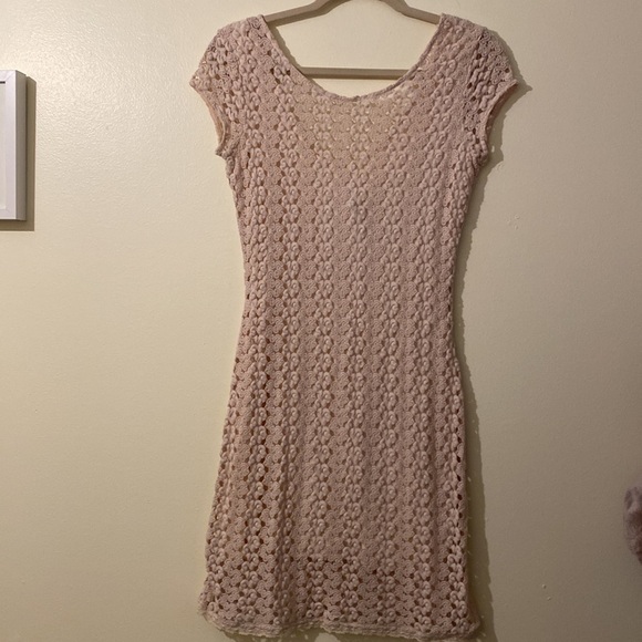 Free People Body icon beautiful cream mini dress . Size S - Picture 5 of 13